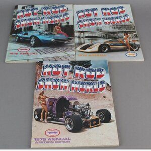 3 Hot Rod Show World magazines from 1976